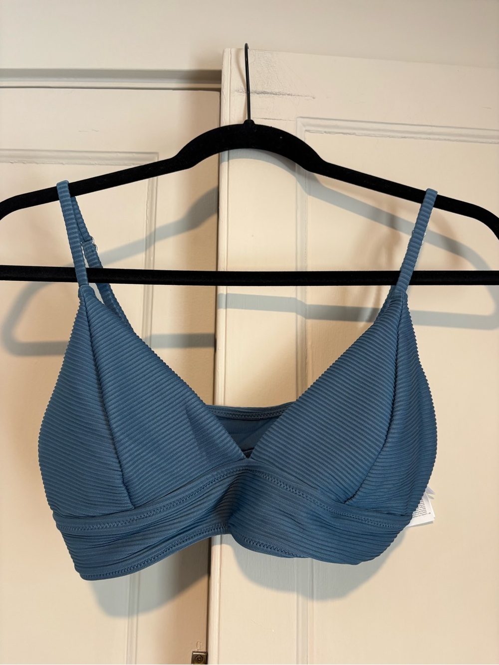 Cupshe Blue Ribbed Two-Piece Bikini Set - Picture 2 of 9